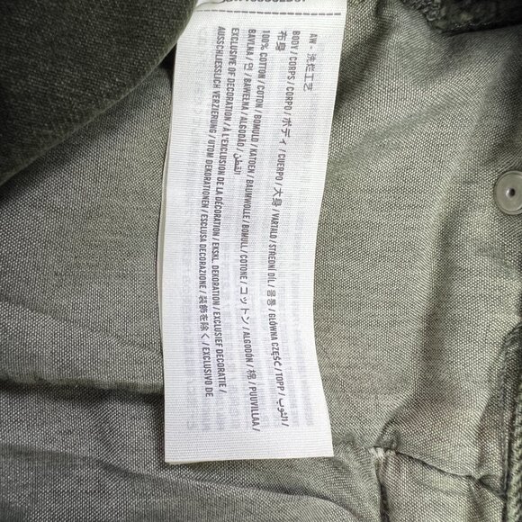 Abercrombie & Fitch Mens Carpenter Pants Olive Authentic Rigid Denim Loose 31x30 - Picture 8 of 13